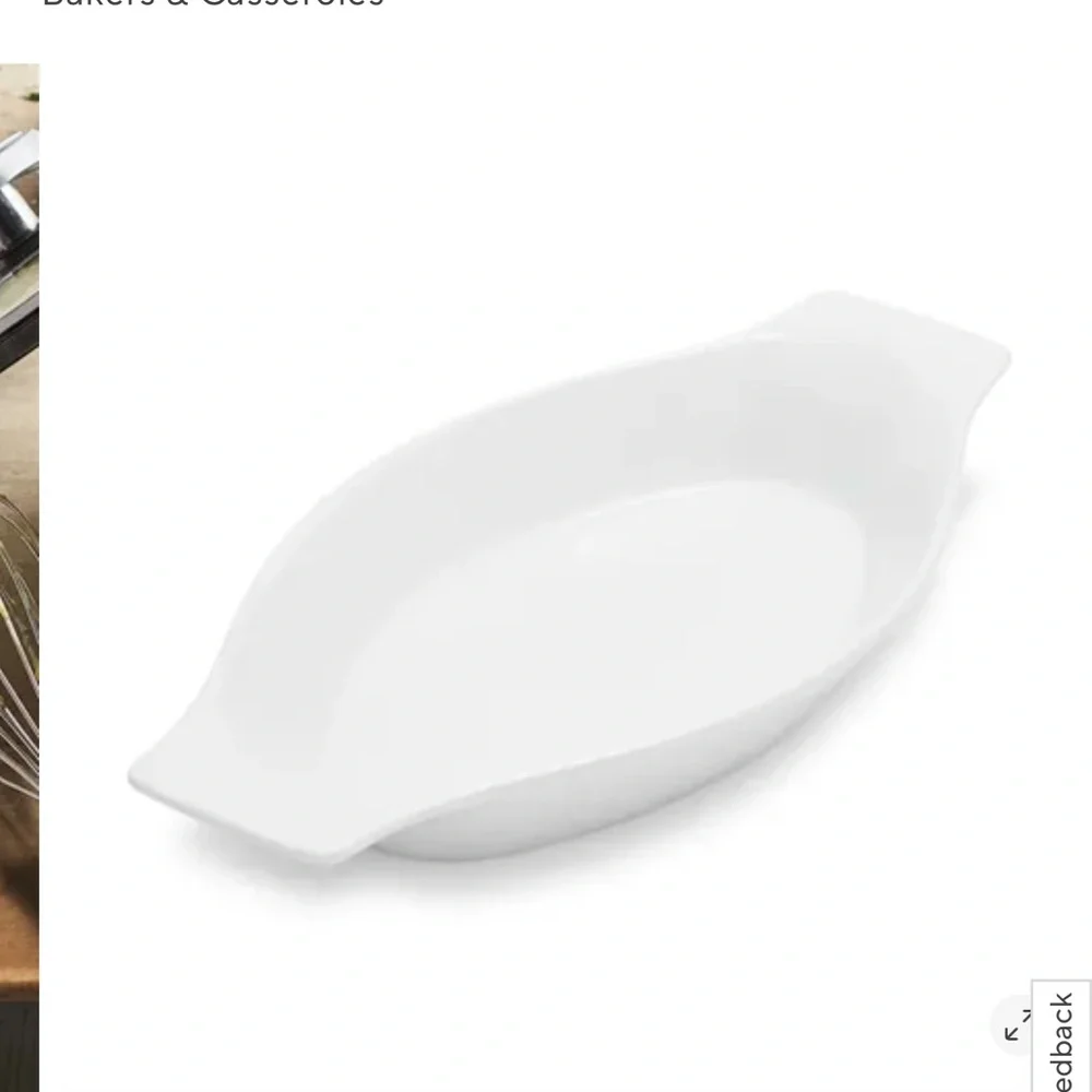 Sur La Table Elegant White Gratin  10.5 inches